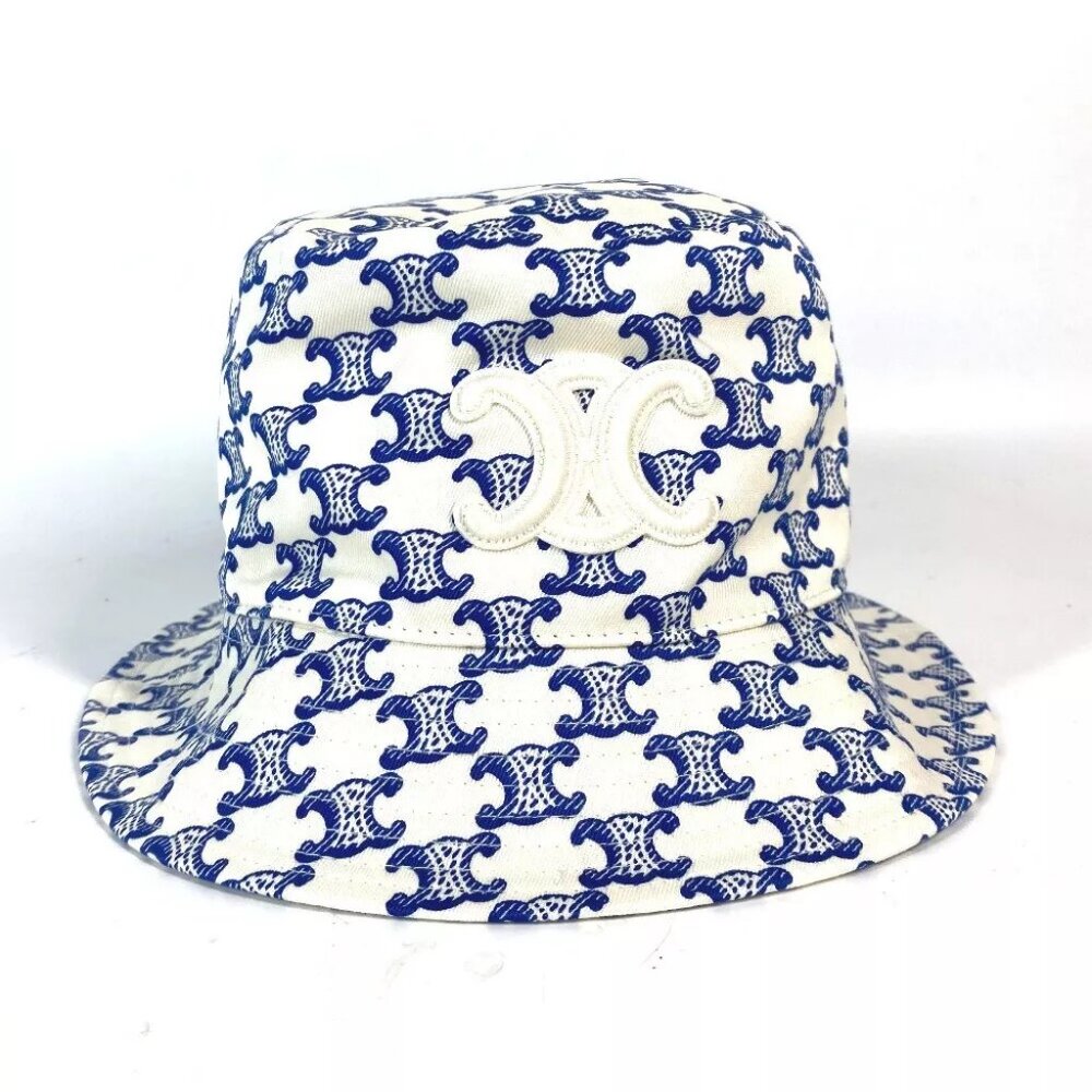 CELINE 2AUE5460U Monogram Triomph logo hat bucket hat bob hat Unused - Picture 3 of 14